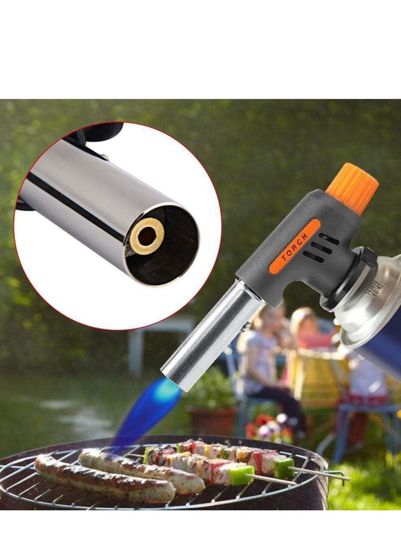 PAMEER - Mini Blow Lighter Gas Burner, Adjustable Flame, Multi-Purpose Butane Propane Torch, Culinary Torch for BBQ, Cooking Torch, Kitchen Torch, Flame Gun, Baking. - Image 1