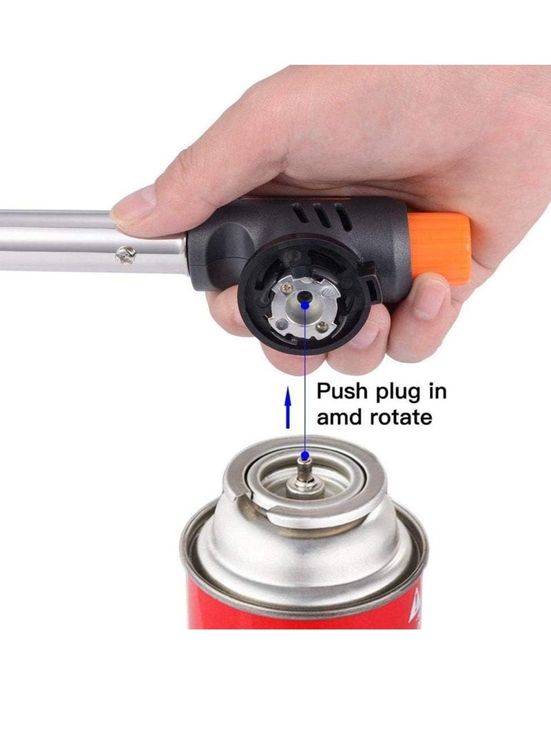 PAMEER - Mini Blow Lighter Gas Burner, Adjustable Flame, Multi-Purpose Butane Propane Torch, Culinary Torch for BBQ, Cooking Torch, Kitchen Torch, Flame Gun, Baking. - Image 1