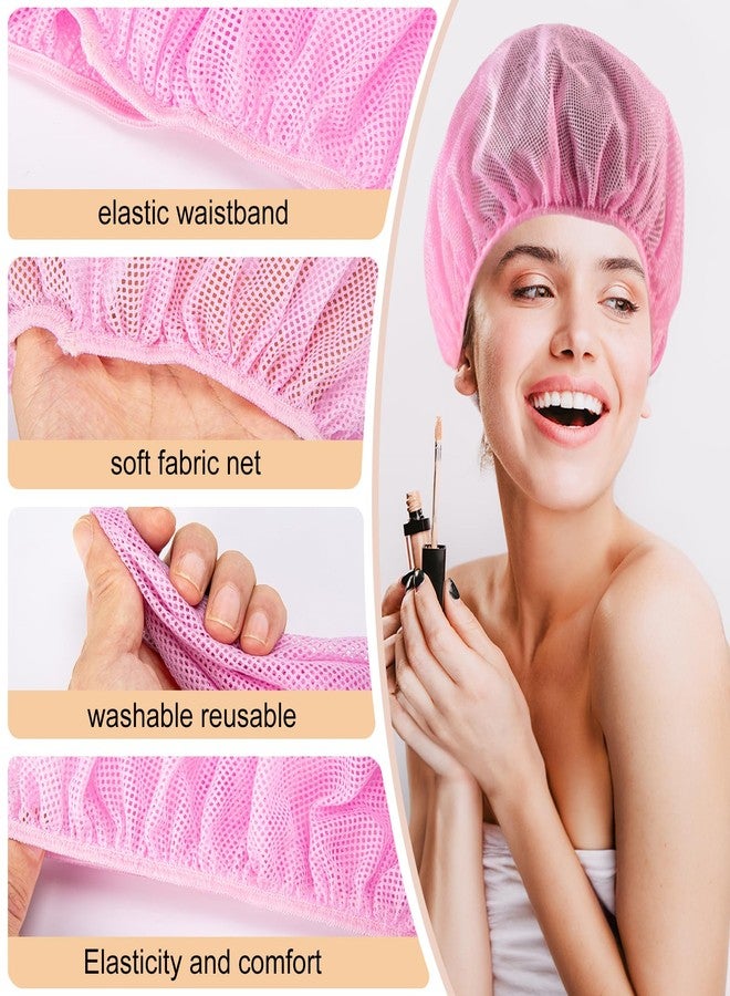 Dyrfolm 8Pcs Mesh Sleep Bonnet for Women,Mesh Sleep Caps for Sleeping,Night Mesh Bonnet Cap for Curly Frizzy Hair Protection,Hair Nets for Sleeping(4 Colors) - Image 3