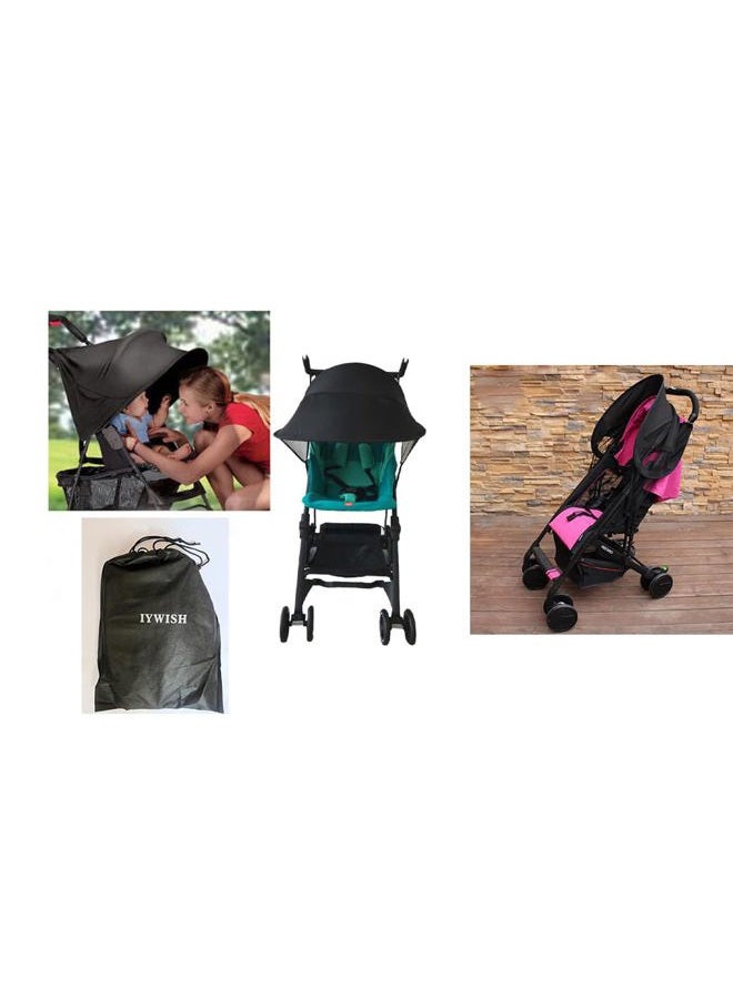Iywish Baby Stroller Sun Shade Sun Protection Sun Shade for Strollers Car Seats Pram Pushchair Buggy Stroller Sunshade Parasol Sun Rain Shade Canopy Cover Awning Anti-UV Toddlers Stroller Canopy Sun Shade - Image 2