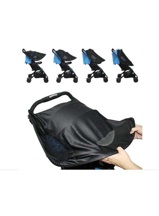 Iywish Baby Stroller Sun Shade Sun Protection Sun Shade for Strollers Car Seats Pram Pushchair Buggy Stroller Sunshade Parasol Sun Rain Shade Canopy Cover Awning Anti-UV Toddlers Stroller Canopy Sun Shade - Image 3