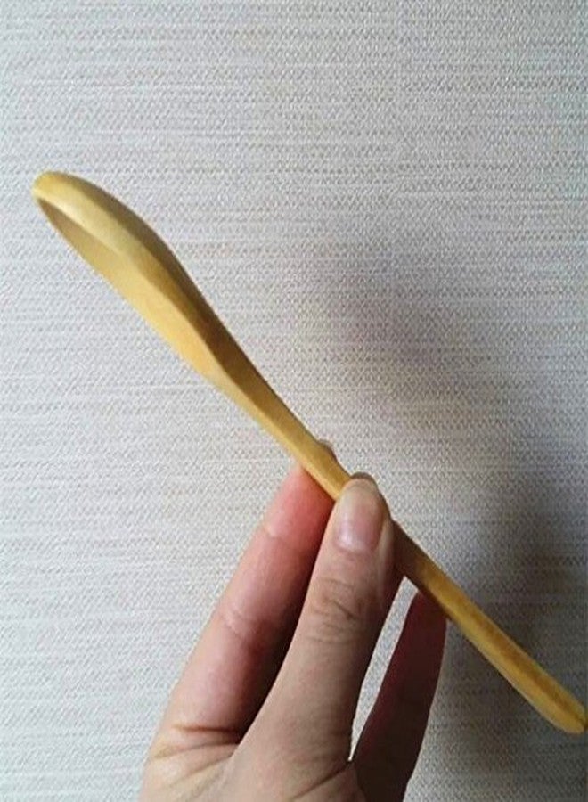 ECYC 10 Pcs 7 inch Ecofriendly Handle Long Wooden Spoons Coffee Honey Tea Stirrer Tableware - Image 5