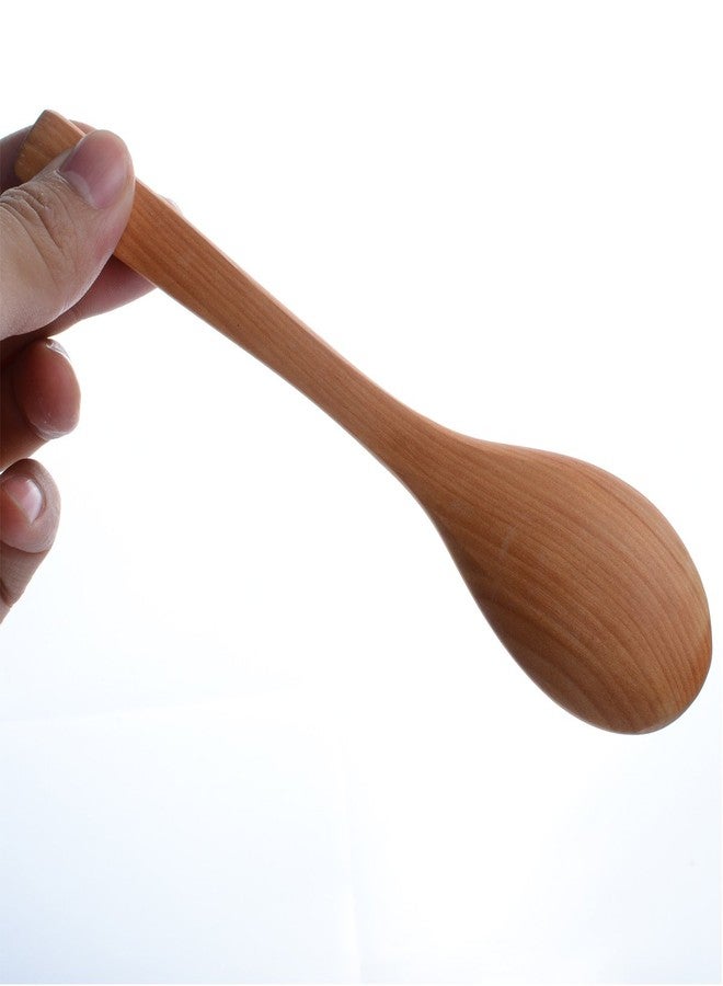 ECYC 10 Pcs 7 inch Ecofriendly Handle Long Wooden Spoons Coffee Honey Tea Stirrer Tableware - Image 4