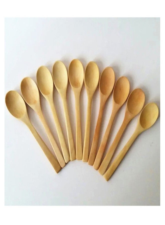 ECYC 10 Pcs 7 inch Ecofriendly Handle Long Wooden Spoons Coffee Honey Tea Stirrer Tableware - Image 2