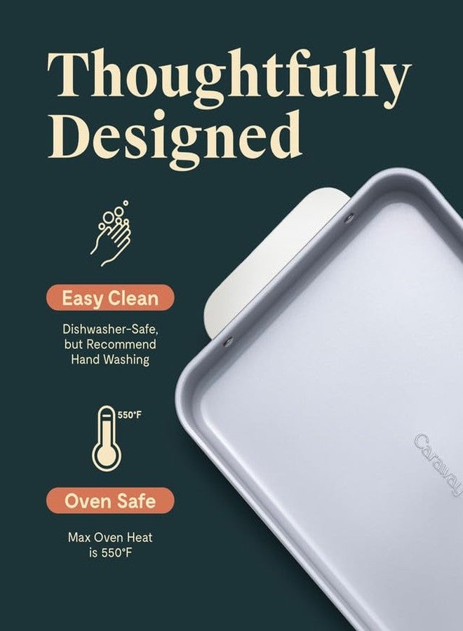 Caraway Non-Stick Ceramic 9”x13” Rectangle Pan - Naturally Slick Ceramic Coating - Non-Toxic, PTFE & PFOA Free - Perfect for Brownies, Lasagnas, and More - Perracotta - Image 3
