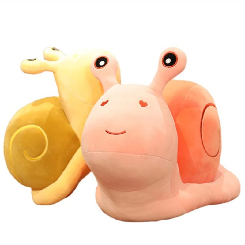 OPHRBU 8"" Cute Cartoon Snail Doll Plush Toy Cute Soft Snail Plush Toy Snail Stuffed Animal Toy Big Snail Pillow Doll for Valentine's Day Children's Birthday Home Decoration. (Pink) - Image 2