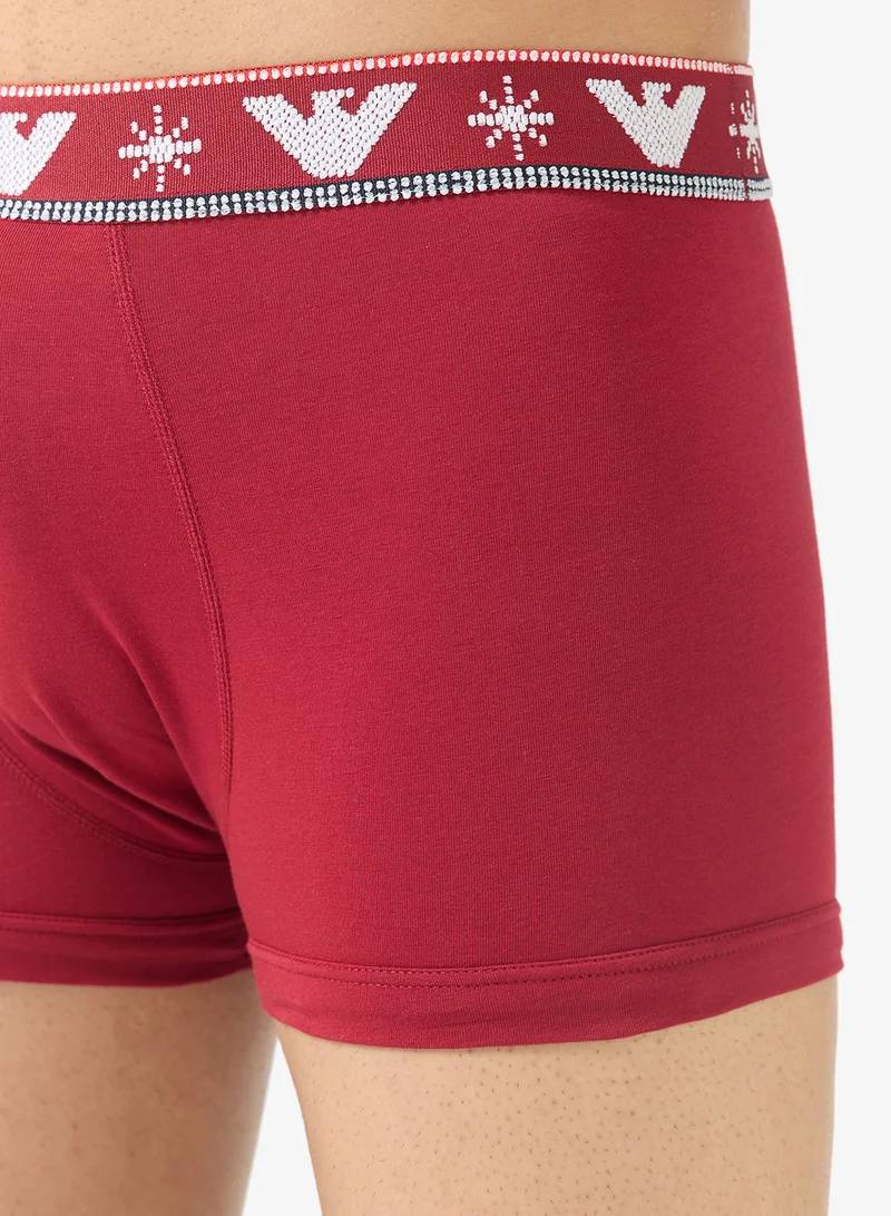 EMPORIO ARMANI  2 Pack Of Logo Boxers for Men | Best Price UAE