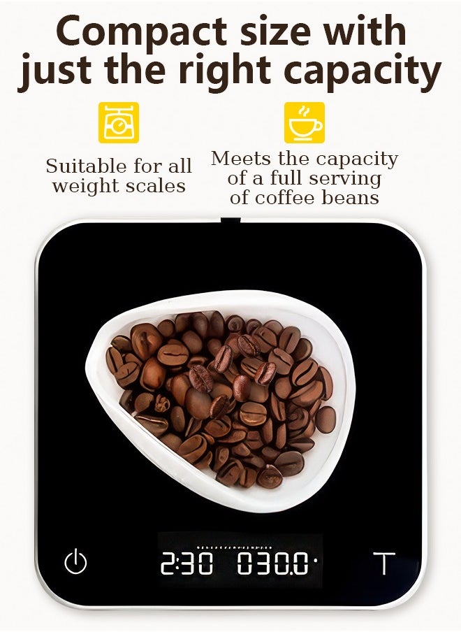 Litus - Coffee Beans Weighing Tray Set, With Anti-static Spray Bottle And Coffee Spoon - Image 1