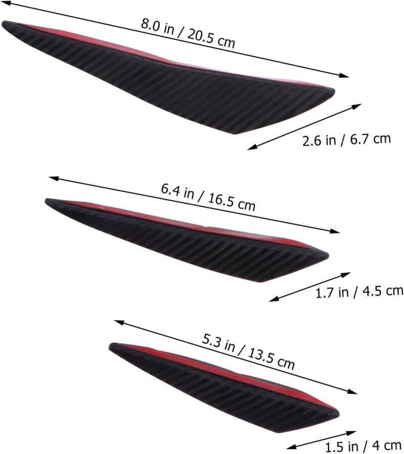Multi-budget available picks 1set Bumper Lip Splitter Fin Front Lip Diffuser Carbon Fiber Texture for Car and Global flexible assemble picks Elegant upgraded practical design Multi-use upgraded craftsmanship Global easy assemble picks Stackable design Classic practical design Bulk order available stock Affordable fast purchase options Multi-hub shipment dispatch Modern warehouse management Balanced universal design Salt mist resistant Transit damage minimized design KSA standard compatible design Local trackable shipment All consumer tier purchase options Rack sorted local inventory Wide use selected material Well-engineered versatile build Daily use improved quality Regional central warehouse stock Gulf climate fit Slow wear optimized quality Temp & permanent project compatible - Image 2