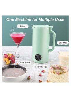 SYOSI SYOSI Mini Automatic Nut Milk Maker, 6 In 1 Soy Milk Maker, Homemade Almond, Oat, Soy, Plant-Based Milk, flower tea, with Delay Start/Keep Warm/Boil Water, Self-Cleaning Design 220V (350ml Green)  - Image 2