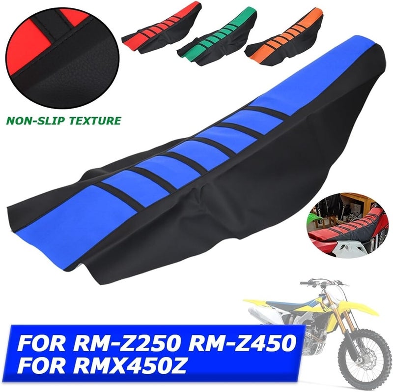 Vuzmode Pro Ribbed Rubber Gripper Motorcycle Seat Cover - Image 3
