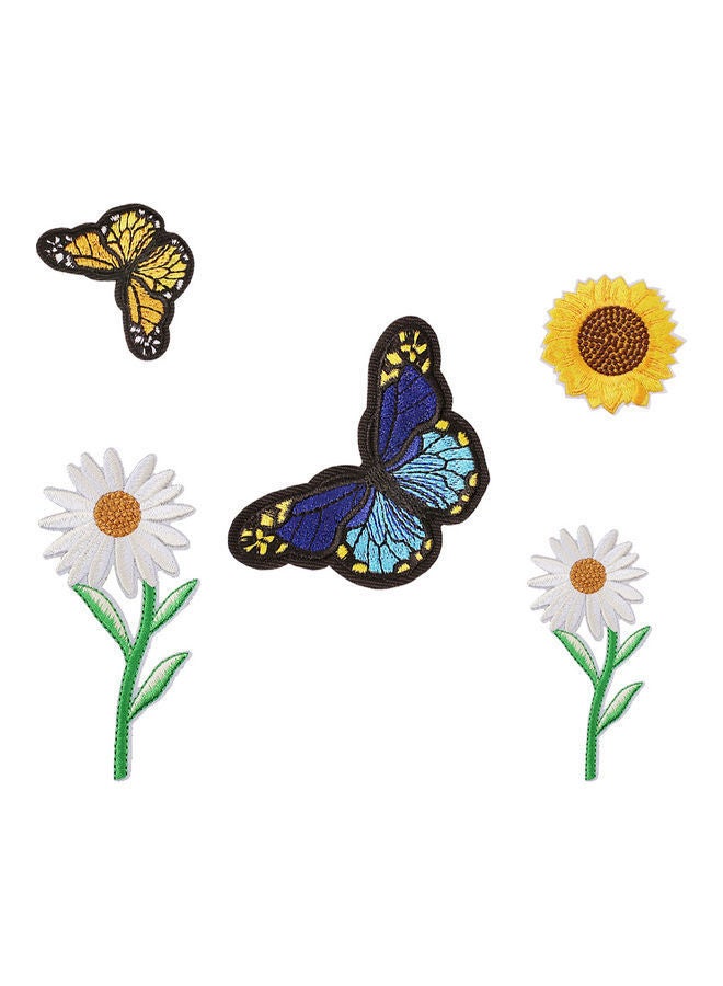 NIBEMINENT 36-Piece Iron Sew on Stickers Mixed Embroidery Cloth Decorative Accessories Embroider Badge Multicolour - Image 3