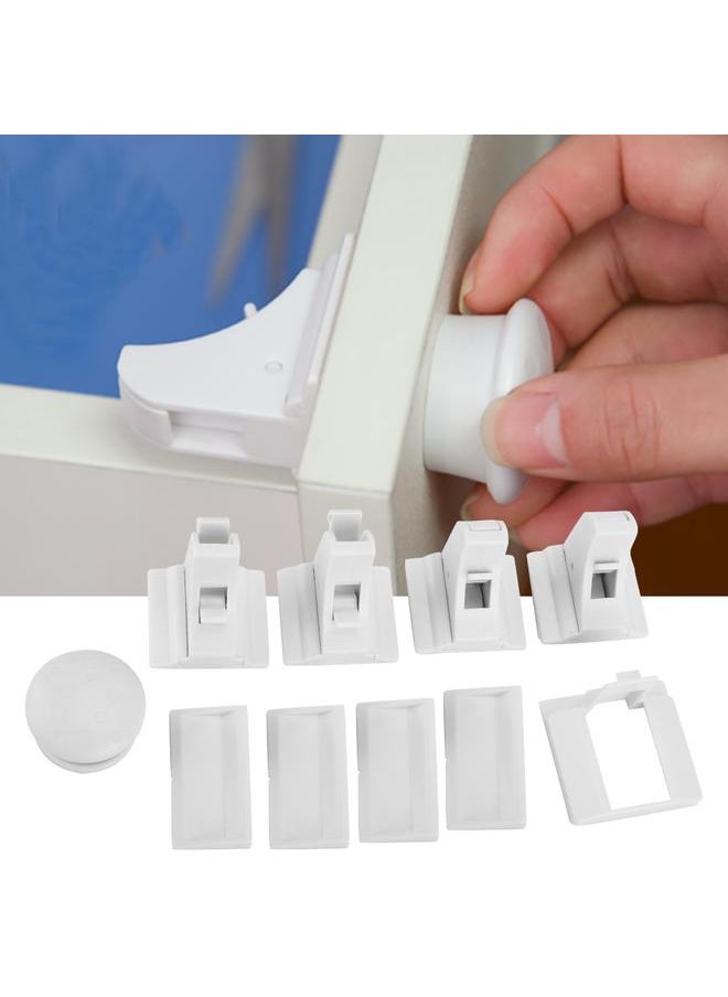 Thoraya Magnetic Child Safety Cabinet Lock Drawers Closet (4 Locks + a Key)  - Image 5
