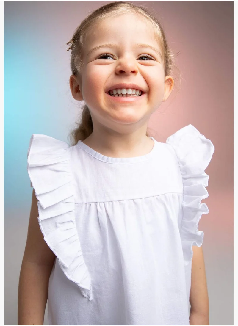 DeFacto Sleeveless Frill Detail Shirt