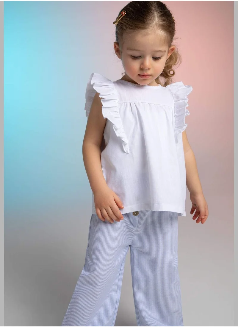DeFacto Sleeveless Frill Detail Shirt