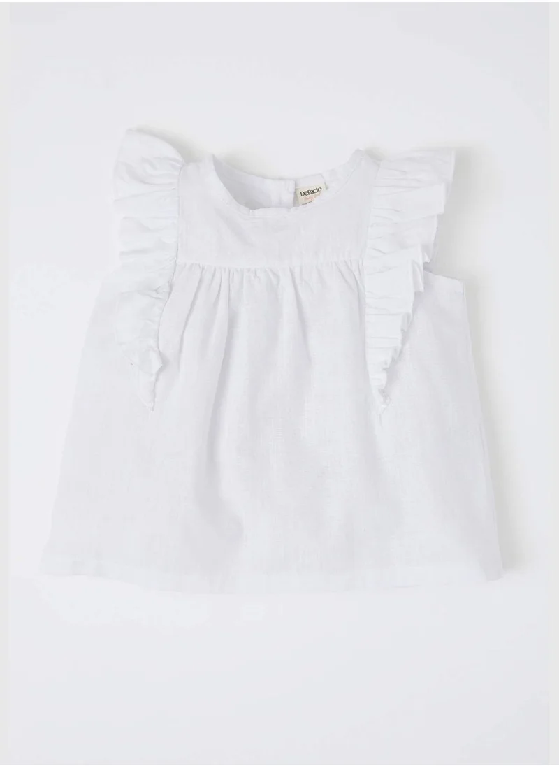 DeFacto Sleeveless Frill Detail Shirt