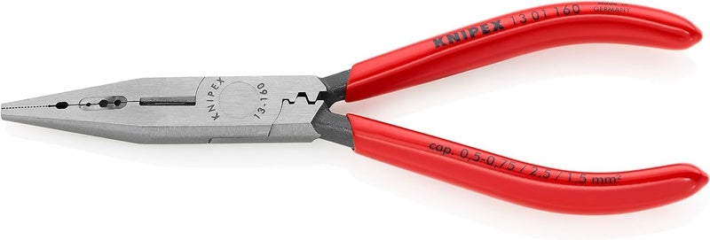 KNIPEX 13 01 160 Electricians' Pliers - 160 mm, Black Atramentized, Plastic Coated - Image 3