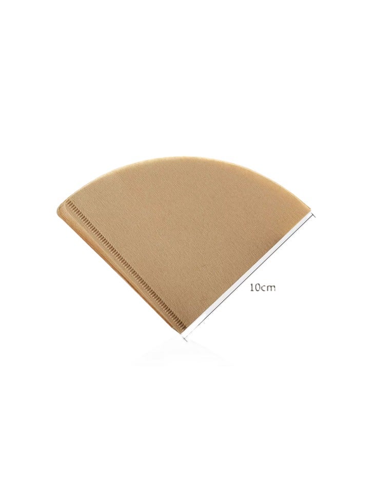 40-Pieces Coffee Filter Paper V60 Size 02 Unbleached Natural Brown  - Image 1