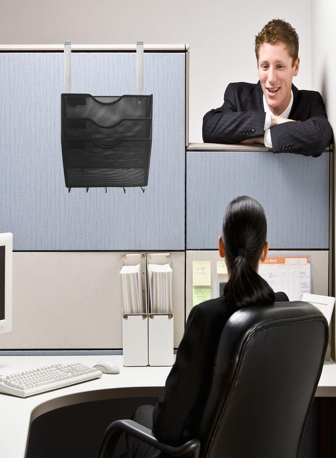 LEIFIDE 10 Pcs Cubicle Decor Hooks Set, 6 Pcs Fabric Panel Wall Hook and 4 Pcs Adjustable Cubicle Hanger Fit 1 3/8 Inch to 3 1/2 Inch Office Supplies for Hanging, Clothes Bag Photo Frame, Silver - Image 5