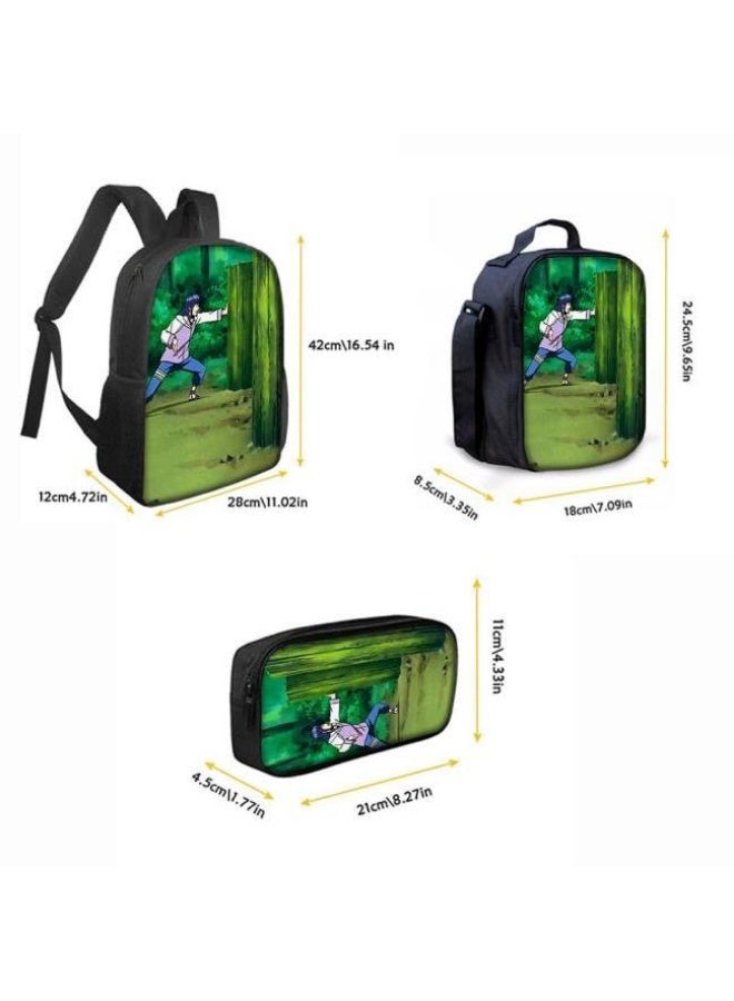 عام حقيبة ظهر مطبوعة بالرسوم المتحركة + حقيبة يد + مجموعة حقيبة قلم، مجموعة حقيبة عملية من ثلاث قطع (يتوفر الطلاب والأطفال والأصدقاء وتسلق الجبال وما إلى ذلك) - 69 - Image 3