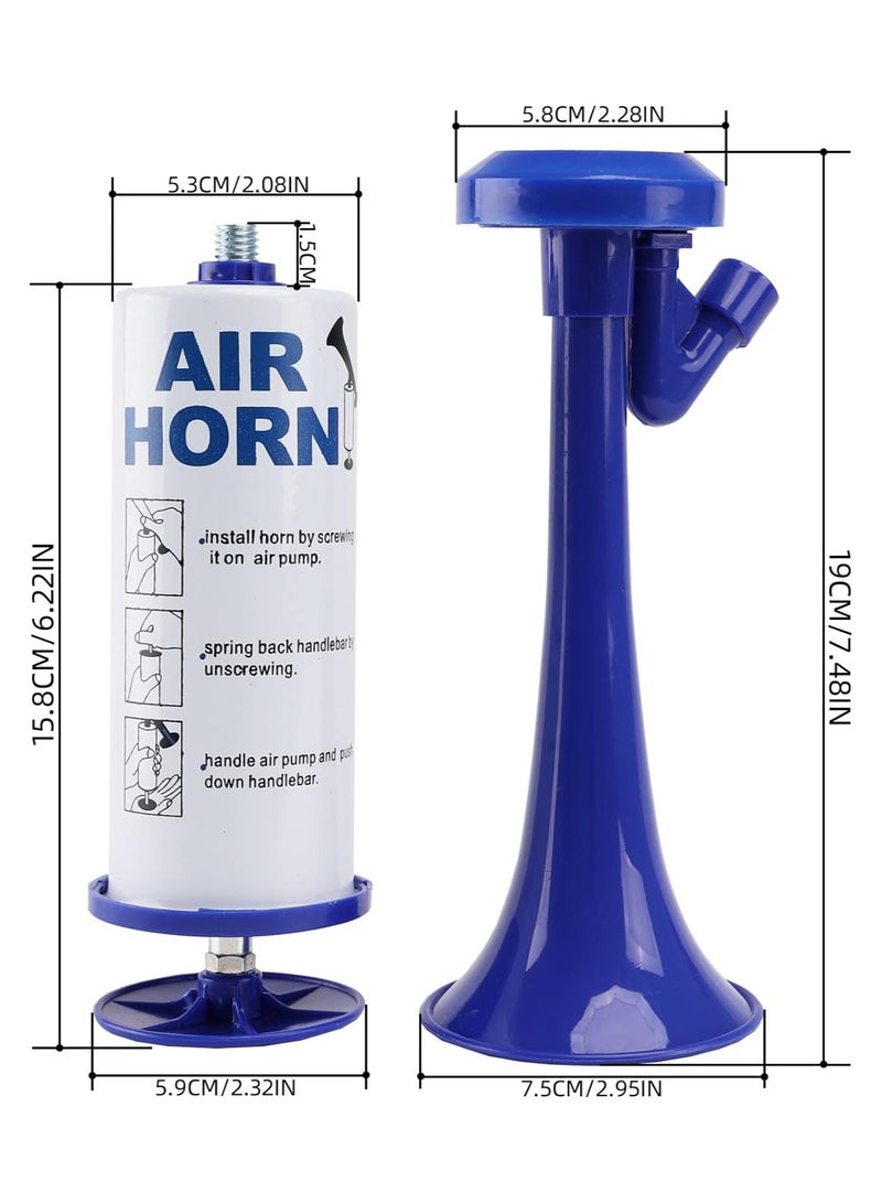مخطوطات بوق هوائي محمول قابل لإعادة الاستخدام، بوق مضخة هواء من الألومنيوم للسلامة البحرية، ومناسبات التخرج الرياضية، وأعياد الميلاد، والحفلات، والاحتفالات - Image 2