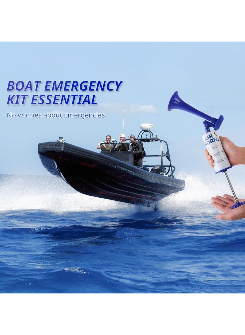 مخطوطات بوق هوائي محمول قابل لإعادة الاستخدام، بوق مضخة هواء من الألومنيوم للسلامة البحرية، ومناسبات التخرج الرياضية، وأعياد الميلاد، والحفلات، والاحتفالات - Image 4