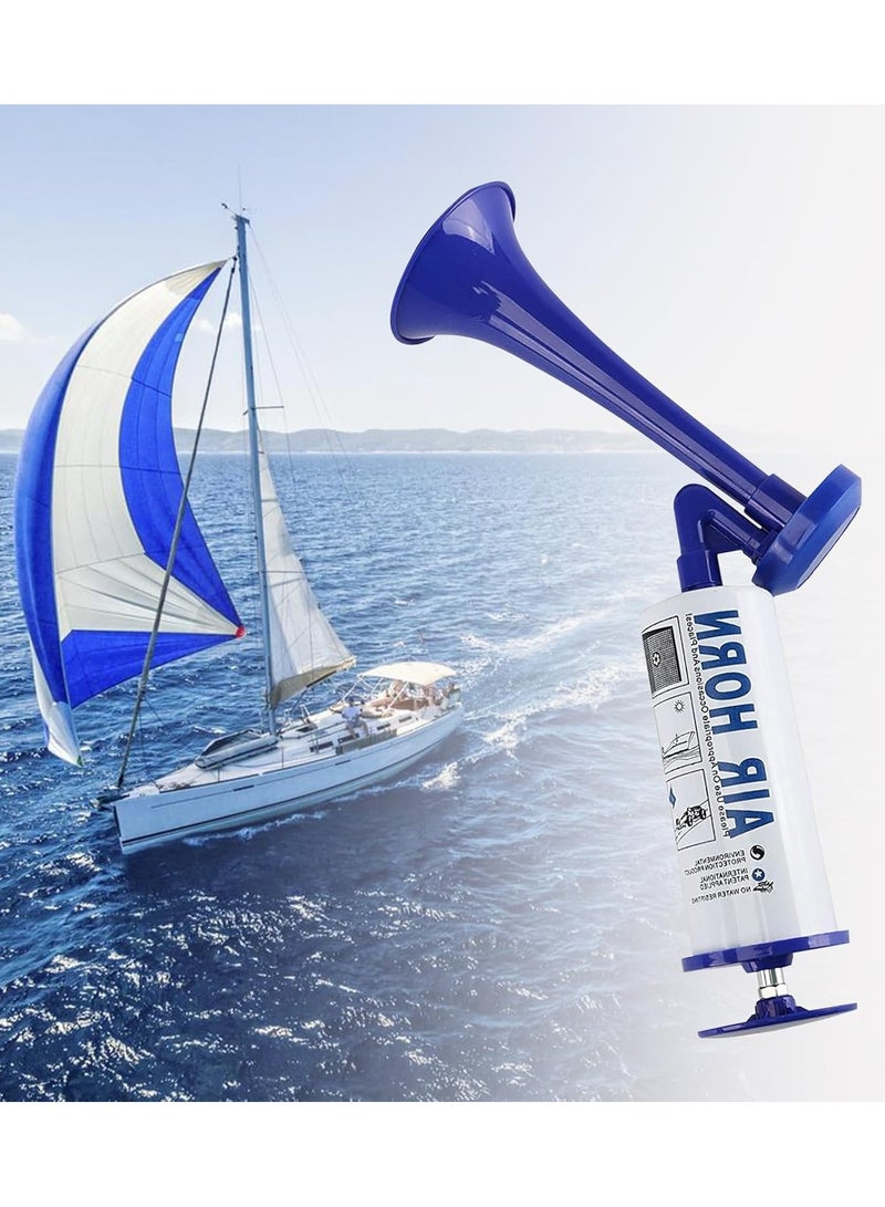 مخطوطات بوق هوائي محمول قابل لإعادة الاستخدام، بوق مضخة هواء من الألومنيوم للسلامة البحرية، ومناسبات التخرج الرياضية، وأعياد الميلاد، والحفلات، والاحتفالات - Image 1