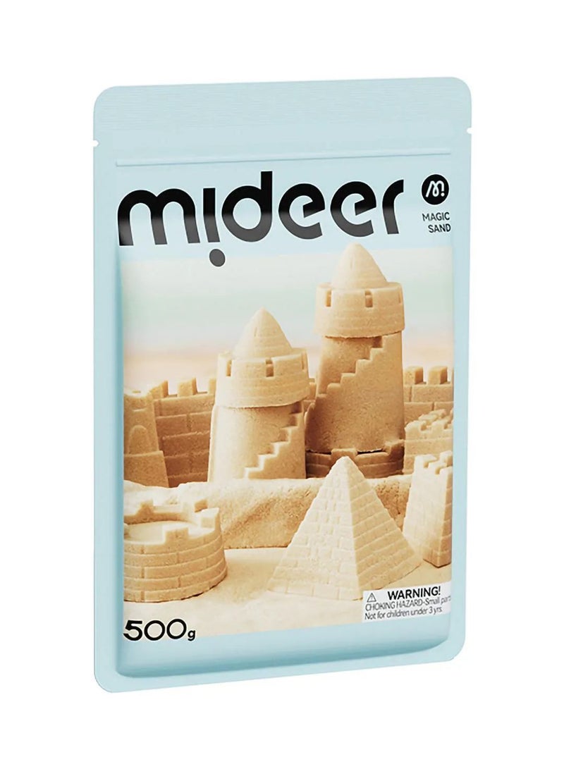 MiDeer Magical Sand 500g – Kinetic Sensory Play Sand for Kids – Mess-Free, Hydrophobic & Squeezable Indoor Toy – Stimulates Creativity for Boys & Girls Ages 3+ - Image 1