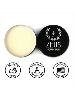 Zeus Beard Balm, Natural Beeswax & Shea Butter Balm, Softening Conditioner for Facial Hair – MADE IN USA (Verbena Lime) 2 oz.  - Image 2