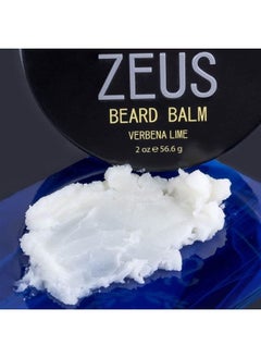 Zeus Beard Balm, Natural Beeswax & Shea Butter Balm, Softening Conditioner for Facial Hair – MADE IN USA (Verbena Lime) 2 oz.  - Image 5