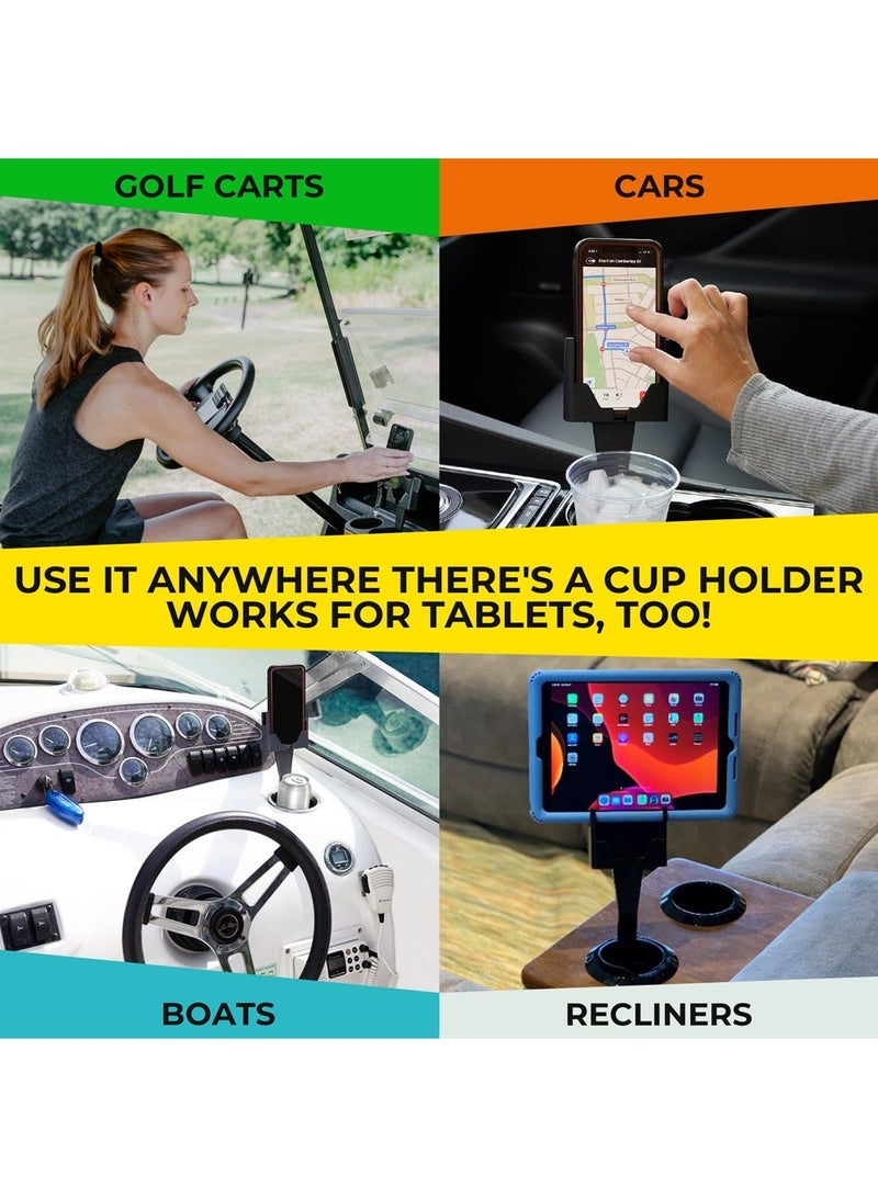 SHENYU Multi functional Cup Holders and Portable 2-in-1 Cup Holder for Compatible with All Smartphones Beverage Cans Car Cup Holders Automotive Interior Accessories - Image 4
