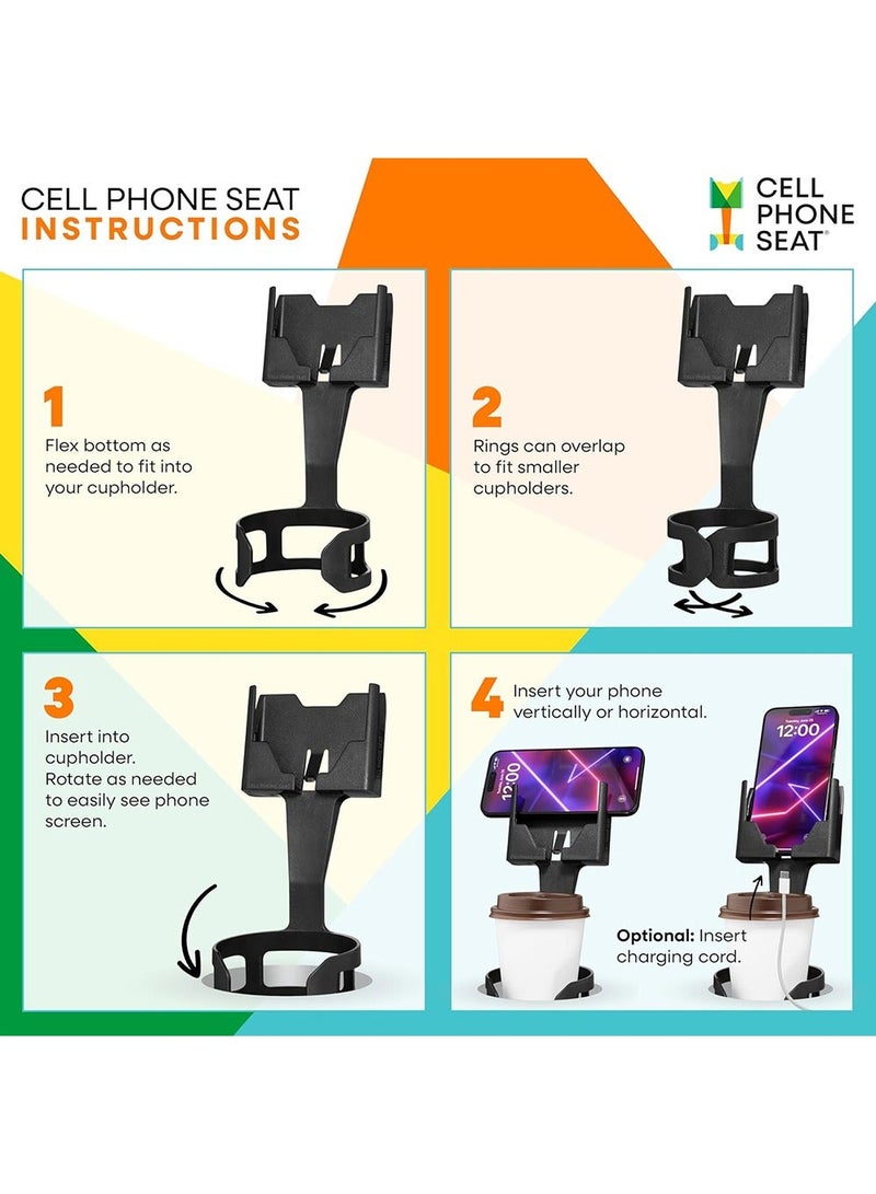 SHENYU Multi functional Cup Holders and Portable 2-in-1 Cup Holder for Compatible with All Smartphones Beverage Cans Car Cup Holders Automotive Interior Accessories - Image 5