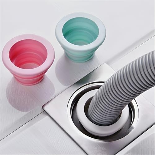 Amillee Silicone Sewer Drain Pipe Seal Ring Plug – Washing Machine Hose Connector, Anti-Odor Deodorant Sealing Ring for Bathroom, Kitchen, Floor Drain, Laundry Room – Clean Tool (3 Pcs) - Image 3