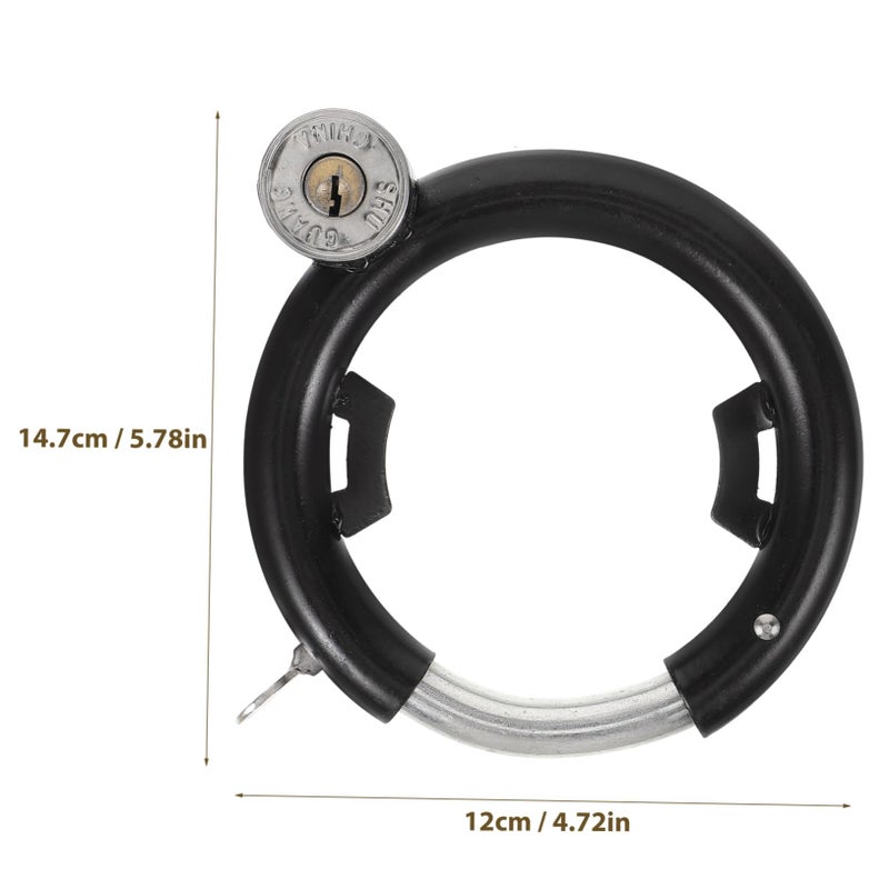 Heavy Duty Round Bike Lock with Helmet Security Reusable for Daily Use - Image 3