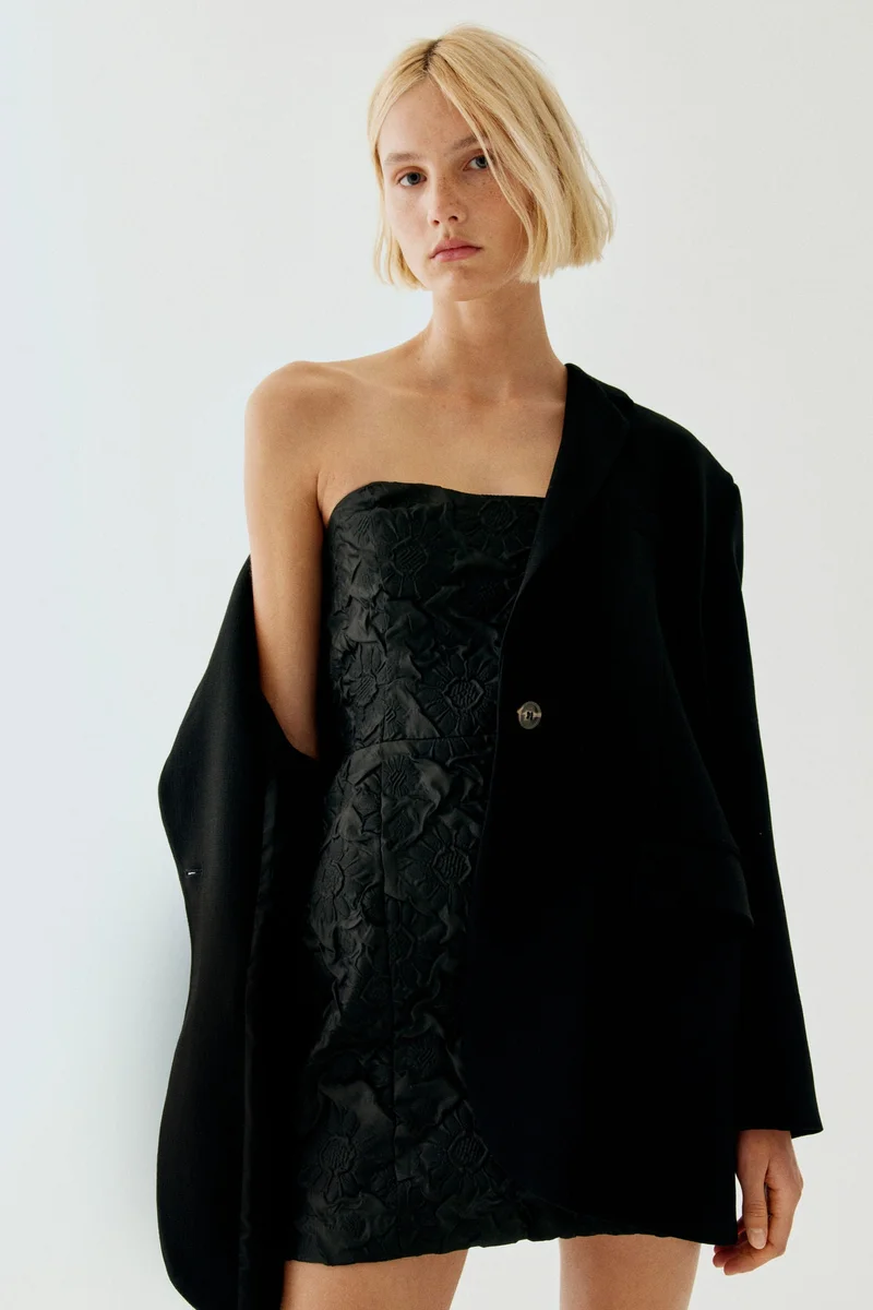 H&M Embossed mini dress