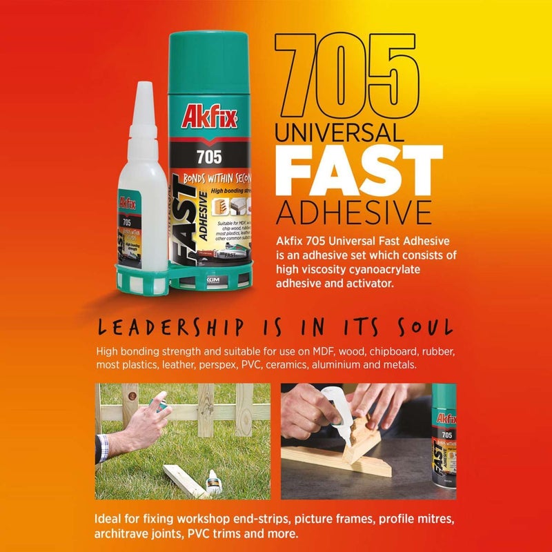 Akfix 705 Universal Fast Adhesive 400 ml-Pack of 2 - Image 4