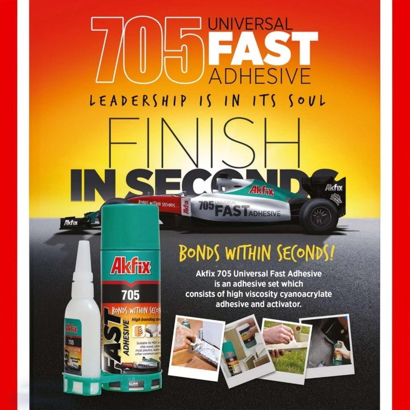 Akfix 705 Universal Fast Adhesive 400 ml-Pack of 2 - Image 3