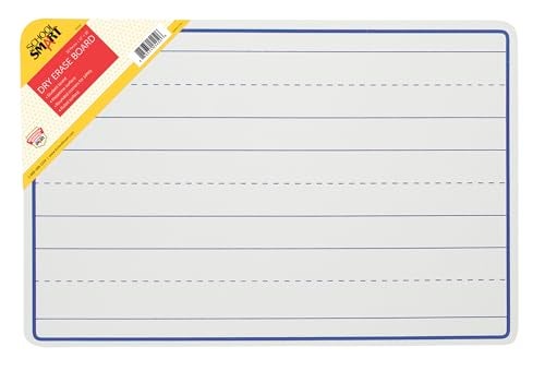 School Smart Lined Dry Erase Boards, 12 x 18 Inches, Pack of 10 - Image 1