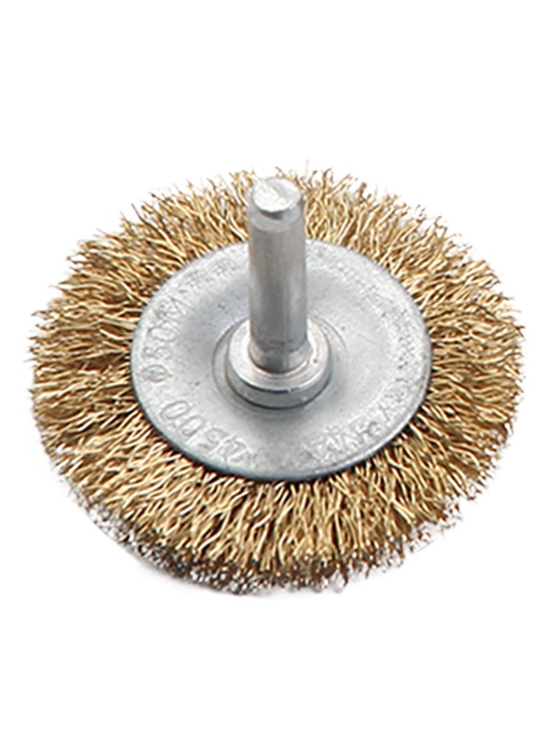 كسيبي مجموعة فرش تنظيف مجعدة 5 قطع مطلية بالنحاس، 1/4 بوصة، مجموعة فرش سلكية، فرش تنظيف، لتنظيف الصدأ والرقائق والمواد الكاشطة. - Image 4