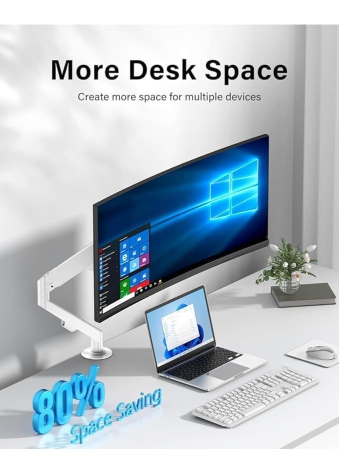 GUDOO Monitor Desk Mount Single Arm Stand Full Motion Monitor Arm (Holds up to 2-10 KG) with Gas Spring for 13 to 32 Inch LCD LED Computer Monitor - Image 5