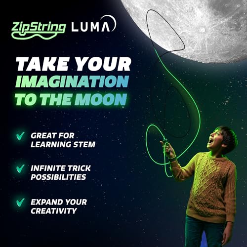 ZipString Lightning Luma Replacement Strings for Rope Launcher Toy – Pack of 3 – UV Reactive Glow in The Dark Fidget for Kids & Adults – Shark Tank Featured – Device Not Included - Image 5