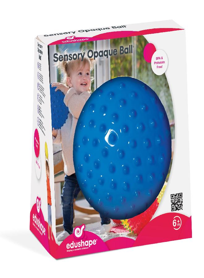 Edushape The Original Sensory Ball for Baby - 7” Solid Primary Color Baby Ball That Helps Enhance Gross Motor Skills for Kids Aged 6 Months & Up - Pack of 1 Vibrant and Unique Toddler Ball for Baby - Image 1