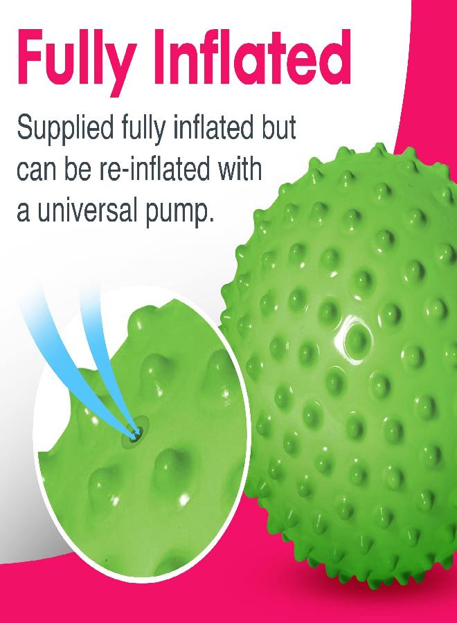 Edushape The Original Sensory Ball for Baby - 7” Solid Primary Color Baby Ball That Helps Enhance Gross Motor Skills for Kids Aged 6 Months & Up - Pack of 1 Vibrant and Unique Toddler Ball for Baby - Image 3