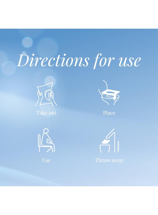 Origami Disposable Toilet Seat Covers - Pack of 2 (10 per pack, Total 20 Sheets) | Hygienic Protection | No Direct Contact with Unsanitary Seats | Easy to Dispose & Eco-Friendly - Image 5