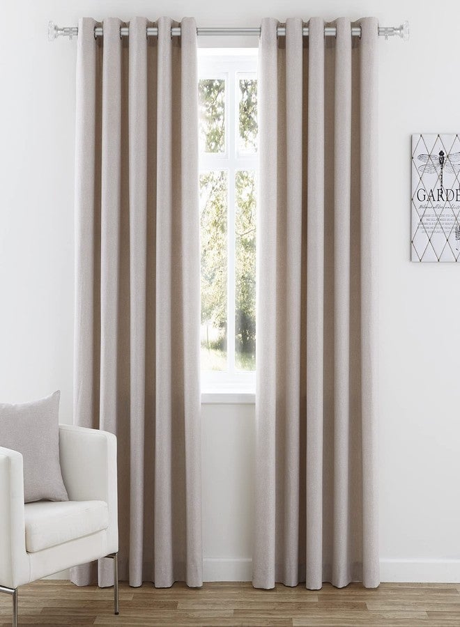 daintier 1 inch Single Window Curtain Rod with Acrylic Diamond Finial,36-72 inch,Matte Silver - Image 2