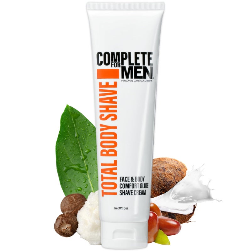 COMPLETE FOR MEN - Sensitive Skin Shaving Cream, Face and Body Shaving Cream, Comfy Body Glide, Irritation Free Shave, Protect from Razor Burn, Everyday Shave Cream for Men - Image 1