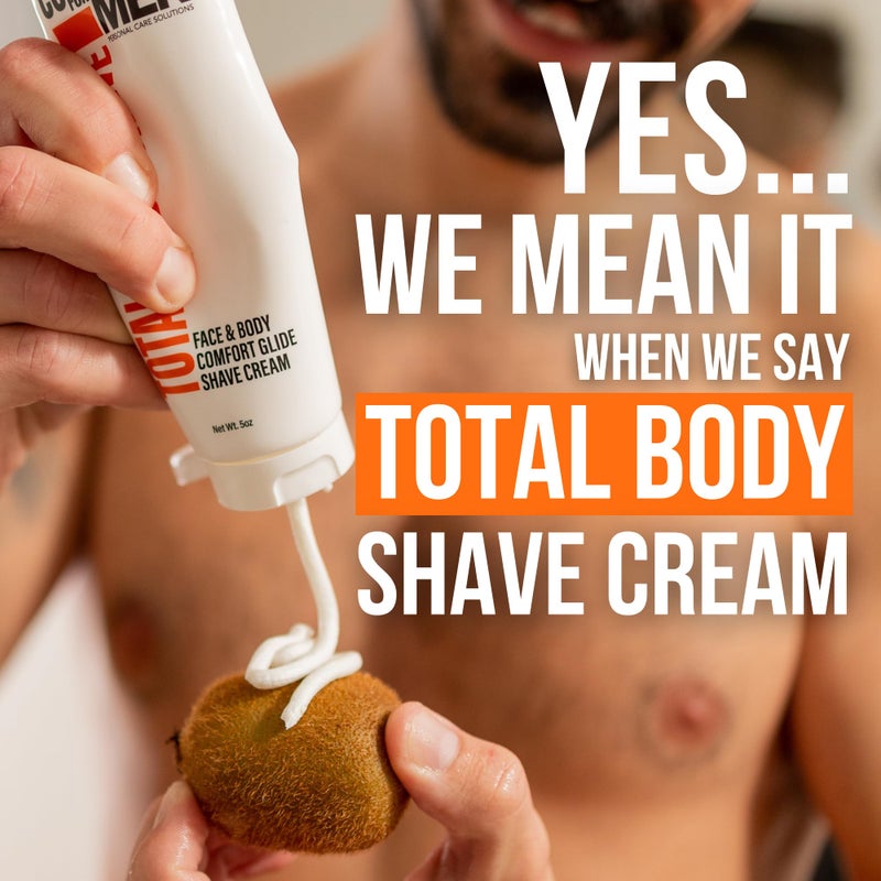 COMPLETE FOR MEN - Sensitive Skin Shaving Cream, Face and Body Shaving Cream, Comfy Body Glide, Irritation Free Shave, Protect from Razor Burn, Everyday Shave Cream for Men - Image 3