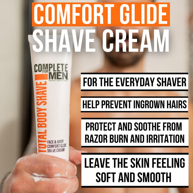 COMPLETE FOR MEN - Sensitive Skin Shaving Cream, Face and Body Shaving Cream, Comfy Body Glide, Irritation Free Shave, Protect from Razor Burn, Everyday Shave Cream for Men - Image 2