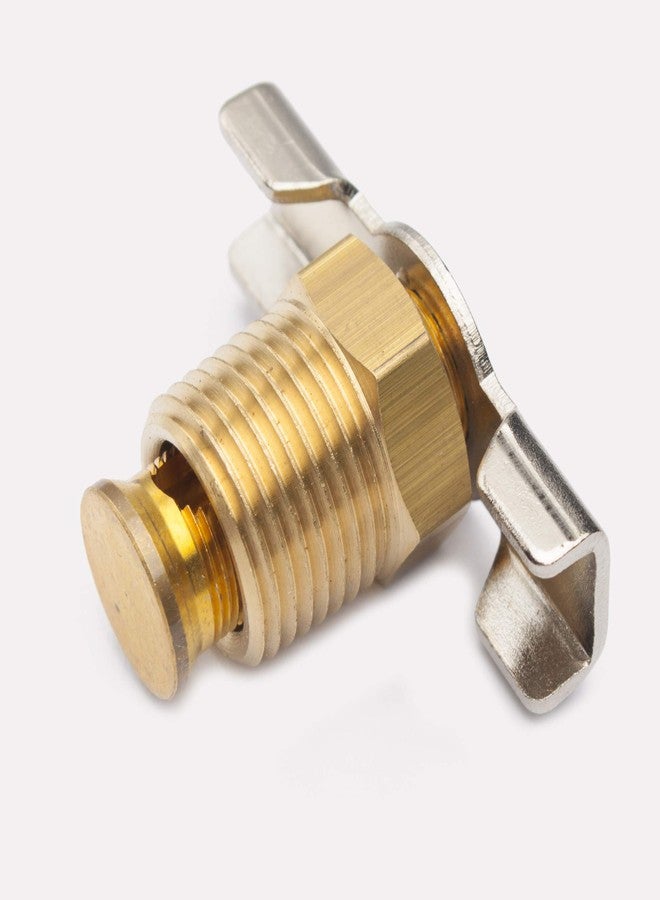 LTWFITTING New Brass Drain Cock 3/8 NPT Air Ride Suspension (Pack of 5) - Image 2