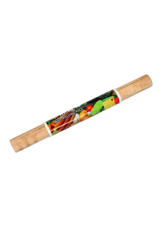 ATEVON Wooden Rolling Pin for Baking - Thick Size, for Chapati/Roti/Paratha - Image 1